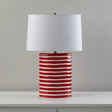 Kids Lighting Blue Nautical Table Lamp Red Coastline Lamp Red Table Lamp Table Lamp Red Lamp