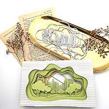 Making die cutting easier with templates, masking and and tape. Buy Spancolor Layer Die Cuts 3d Die Cuts For Card Making 5 Layer Tree City Box Clearance Online In Kuwait B07y7y8z5w