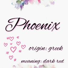 Phoenix Origins Greek Meaning Dark Red Greek Names And Meanings Names With Meaning Greek Names