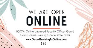 Utilized by hundreds of security officers, this is the ideal tool for helping you to prepare for your state or company issued unarmed security exam. Nashville Security Job 60 Online State Of Tn Unarmed Security Officer Guard Card License Certification Training Course Guardtrainingtn