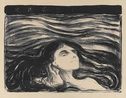 эдвард мунк Self Portrait Between The Clock And The Bed Blackpaint20 Edvard Munch On The Waves Of Love 2headedsnake Art Painting Edvard Munch