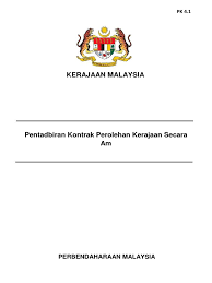 Aduan hanya boleh dikemuka kepada kementerian kewangan selepas agensi mengambil tindakan berdasarkan perjanjian kontrak. Pentadbiran Kontrak Perolehan Kerajaan Secara Am Pk 4 1