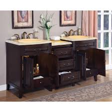Browse a large selection of bathroom vanity designs, including single and double vanity options in a wide range of sizes, finishes and styles. Silkroad 72 Inch Double Sink Bathroom Vanity Eellow Onyx Countertop Hyp 0726 Tl 72 Yol