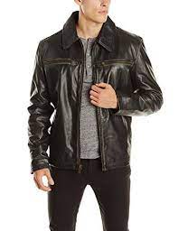 Marc New York By Andrew Marc Men S Romney Distressed Retro Cow Leather Jacket Black Large At Amazon M Leather Jacket Winter Fashion Coats Real Leather Jacket