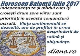 Anul 2021 ii va ajuta pe nativii din balanta sa se concentreze mai degraba pe propriul lor sine decat sa se ingrijeasca de nevoile celor din jur. Horoscop BalanÅ£Ä Iulie 2017 Diane Ro