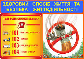 Здоровий спосіб життя та безпека життєдіяльності - Мукачівська спеціальна  школа І-ІІІ ступенів Закарпатської обласної ради