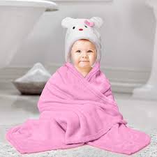 Naanle cute bohemian baby cartoon owl soft luxury decorative 3 pieces towels set, 1 bath towel+1 hand towel+1 washcloth, multipurpose for bathroom, hotel, gym, spa and kitchen $41.99 $ 41. Buy Kassy Pop Curated Just For You Cartoon Hooded Microfiber Fleece Baby Blankets Cum Bath Towels Robes 30 X 40 Inches 0 2 Yrs Pink Online At Low Prices In India Amazon In