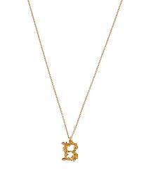 Floral letter 'm' necklace blooming with tangled florals, sculpted leaves and intricate petals from alex's new collection 'the floral alphabet'. Gold Plated Floral Letter B Alphabet Necklace Alphabet Necklace Letter Jewelry Floral Letters
