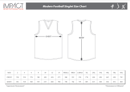 Sizing Chart Impact Sports