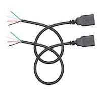 Amazon.com: Short USB A Female to 4 Pin Bare Wire 11inch ...