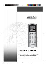 The modern design is perfect for your home and office. Acson Air Conditioner Operation Manual Pdf Download Manualslib