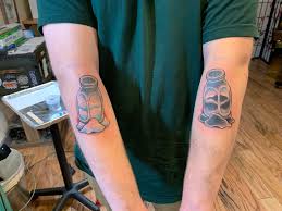 Went For Two For My First Time Big Thanks To Matt From Mountain Rose Tattoo In Hailey Idaho Still Bleeding On The White Tattoos