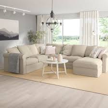 Gronlid Sectional 5 Seat Corner With Chaise Sporda Natural Ikea Living Room Sectional U Shaped Sofa Modular Sectional Sofa
