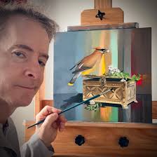 A few touches to finish this last painting of 2024 and to accompany my  wishes for you all that the year ahead be filled with joy, peace and "An  Embarrassment Of Riches".