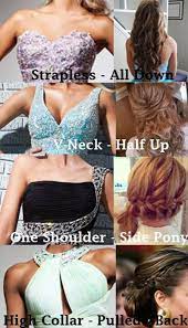 Once You Find The Perfect Dress With The Perfect Neckline You Need To Make Sure Your Hair Doesn T Hide It Homecoming Hairstyles Hair Styles Long Hair Styles