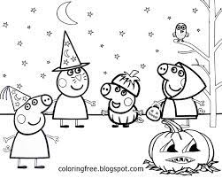 These are short, unpretentious and humorous stories and adventures of a family of piglets. Happy Halloween Peppa Pig Free Printable Coloring Pages Free Halloween Coloring Pages Peppa Pig Coloring Pages Peppa Pig Colouring