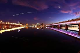 Mill Ave And Phoenix Light Rail Bridges Tempe Town Lake At Twilight Tempe Town Lake Smooth Jazz Light Rail