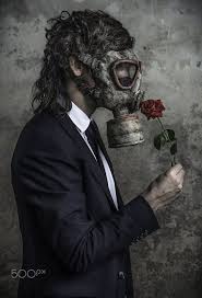 No Perfume Gas Mask Art Plague Mask Portrait