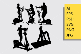 Download Fitness Sport Silhouette Graphic By Cove703 Creative Fabrica PSD Mockup Templates