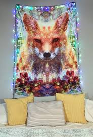 Beach throw wall hanging tapestry tablecloth yoga or meditation mat bed cover sofa throw dorm tapestry * item size. Divine Fox Tapestry Animal Tapestry Wall Hanging Premium Wall Ar Jud Hayden Art