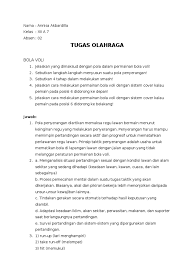 Pola dalam melakukan gerakan tersusun. Or Voli Basket