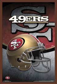 Nfl San Francisco 49ers Helmet Poster Walmart Com In 2021 49ers Helmet Nfl Football Helmets Nfl Football 49ers