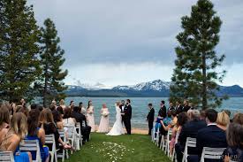 Lake Tahoe Wedding Venues Get The Stunning Backdrop For Your Day Lake Tahoe Wedding Venues South Lake Tahoe Weddings Tahoe Wedding Venue