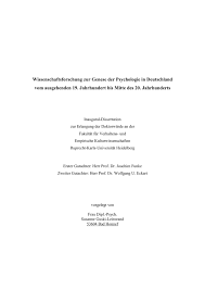 Dissertation Wissenschaftsforschung Psychologiegenese Guski Leinwand Manualzz