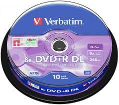 The dvd (common abbreviation for digital video disc or digital versatile disc) is a digital optical disc data storage format invented and developed in 1995 and released in late 1996. Verbatim D L Dvd R Rohlinge Amazon De Computer Zubehor