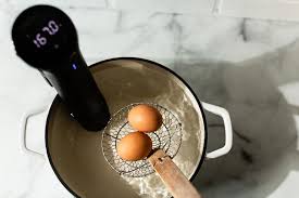 145°f / 62.8°c for 45 minutes Perfect Sous Vide Eggs Recipe