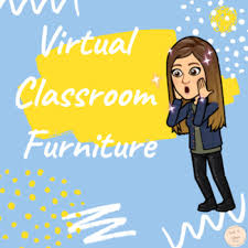 Vector material pitches floor plan. Virtual Classroom Furniture Clipart By Tech2stage Tpt