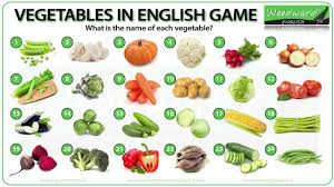 vegetables english vocabulary quiz