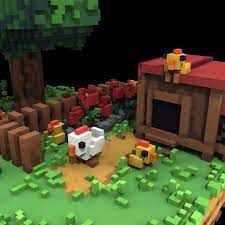 Add voxel, shift + click: Working With Voxels In Gamedev Indie Game Art Voxel Games Game Art