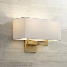 Add to favorites more colors 5.5 inch diameter candle sized lampshade for chandelier pendant lamp wall light table lamp clip on to lightbulb bulb choice of colours retro. Brass Antique Brass Sconces Lamps Plus