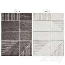 3d Models Carpets Temple And Webster Charcoal White Soft Metro Contemporary Rug Ivory Charcoal Carpet Tiles Contemporary Rug Carpet
