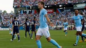 I sitting on the fence in this one and going with. Manchester City 3 Tottenham 0 Stones Sterling And Diaz Score In Dominant Icc Victory