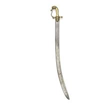 Sold at Auction: A brass hilted steel sword from the armoury of Tipu Sultan Mysore, Seringapatam, late 18th Century