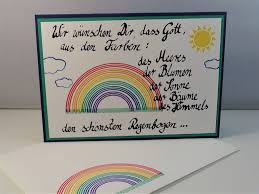 Konfirmationskarte Regenbogen Bastel Roulette