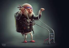 Biker For Life Harley Biker Art Riding