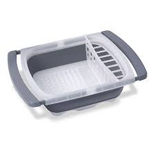 collapsible over the sink dish drainer
