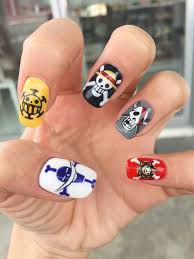 One Piece Nails Anime Nails One Piece Anime Nail Designs