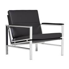Shop accent chairs at afw for the lowest prices. Atlas Mid Century Modern Living Room Accent Chair With Bonded Leather And Metal Frame Studio Designs Home Target