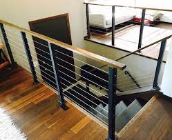Surface Mount Cable Railing Posts And Components Cable Railing Cable Stair Railing Interior Railings