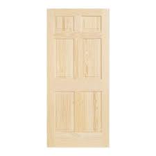 Interior doors, entry doors, patio and storm doors and all of their hardware are all available at the home depot canada, so you'll have whatever you need to complete your next door project. Jeld Wen 36 In X 80 In Pine Unfinished 6 Panel Solid Wood Interior Door Slab 5225 The Home Depot