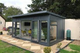 A timber garden home office. Garden Offices Bakers Garden Buildings