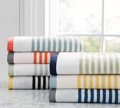 Free delivery on orders over $150. Marlo Stripe Organic Bath Towels Pottery Barn