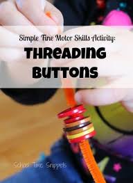 Threading Buttons Preschool Fine Motor Activity Preschool Fine Motor Activities Preschool Fine Motor Fine Motor Skills Activities