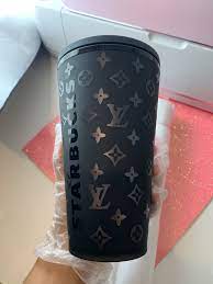 Starbucks Cup Black Matte Lv Inspired Coffee Cups Diy Starbucks Cups Personalized Starbucks Cup