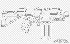 Livro De Colorir Nerf Blaster Gun De Arma De Fogo Dardos Nerf Angulo Metralhadora Arma Png Pngwing