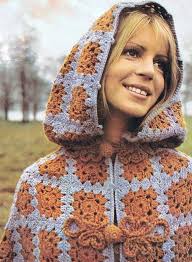 Crochet Pattern Cardigan, Granny Squares Cardigan, Crochet Hooded Cape Coat  Crochet Pattern PDF,